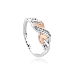 Clogau Gold Tree of Life Silver Vine Ring - Size O - 3STOLCDR