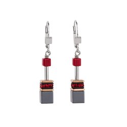 Coeur De Lion GeoCube Red Earrings - 4015/20-0300