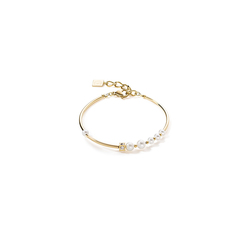 Coeur De Lion Yellow Gold Plated Pearl Bracelet - 1102/30-1416