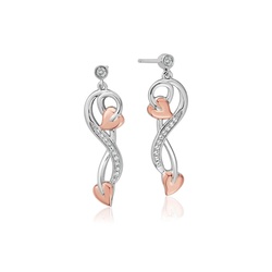 Clogau Gold Tree of Life Silver Vine Drop Earrings - 3STOL0202