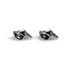 Henryka Seashell Stud Silver Earrings
