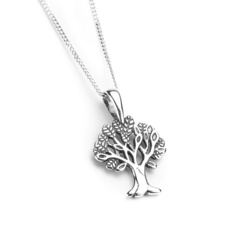 Henryka Tree of Life Necklace in Silver