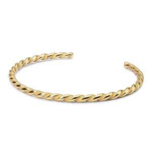 Twisted Gold Plated Bangle - S