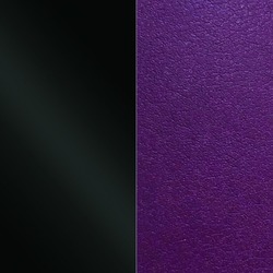 Les Georgettes 40mm Leather Band - Patent Black / Dark Purple