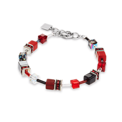 Coeur De Lion GeoCUBE Bracelet Red-Haematite - 4014300312
