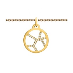 Les Georgettes 16mm Yellow Gold Necklace - Girafe