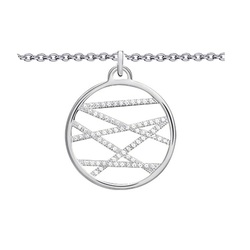 Les Georgettes 25mm Silver Necklace - Liens