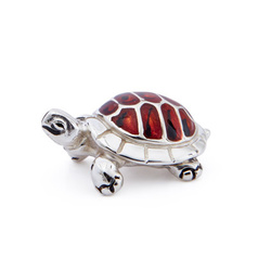 Tortoise Red, Miniature - ST490-RED