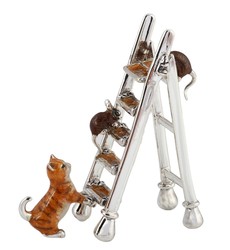 Cat on Ladder,  - 13103