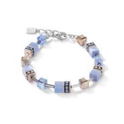 Coeur De Lion Geo Cube Bracelet Light Blue - 4016300720