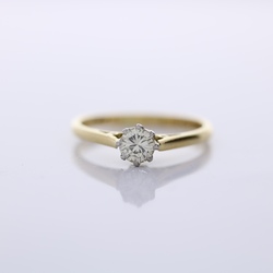 18ct Gold diamond solitaire MS1189G